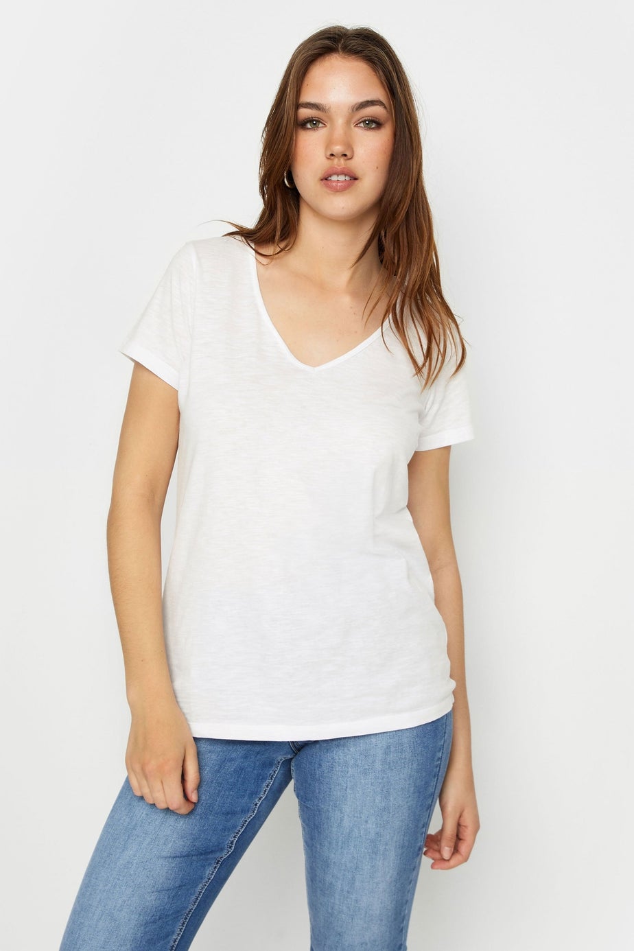 Long Tall Sally 2 Pack White & Black Short Sleeve T-Shirts