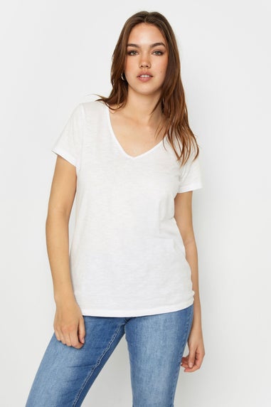 Long Tall Sally 2 Pack White & Black Short Sleeve T-Shirts