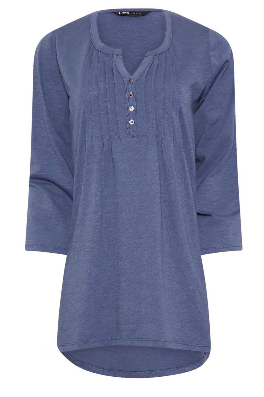 Long Tall Sally Blue Henley Top