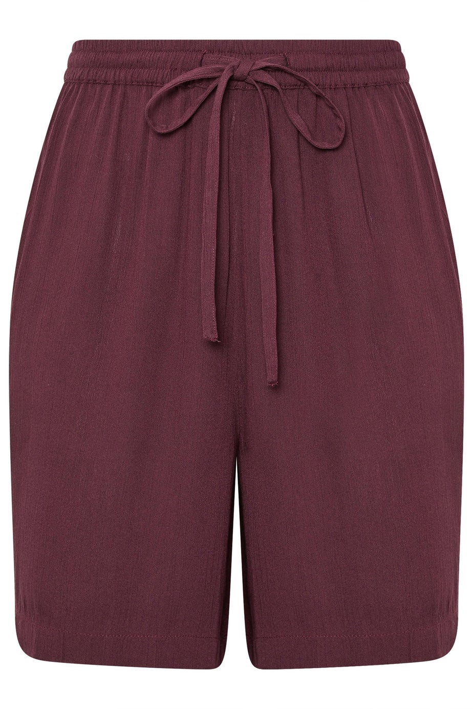 Long Tall Sally Dark Purple Cotton Crinkle Shorts