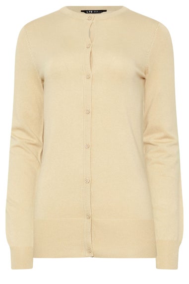 Long Tall Sally Natural Brown Button Down Knit Cardigan
