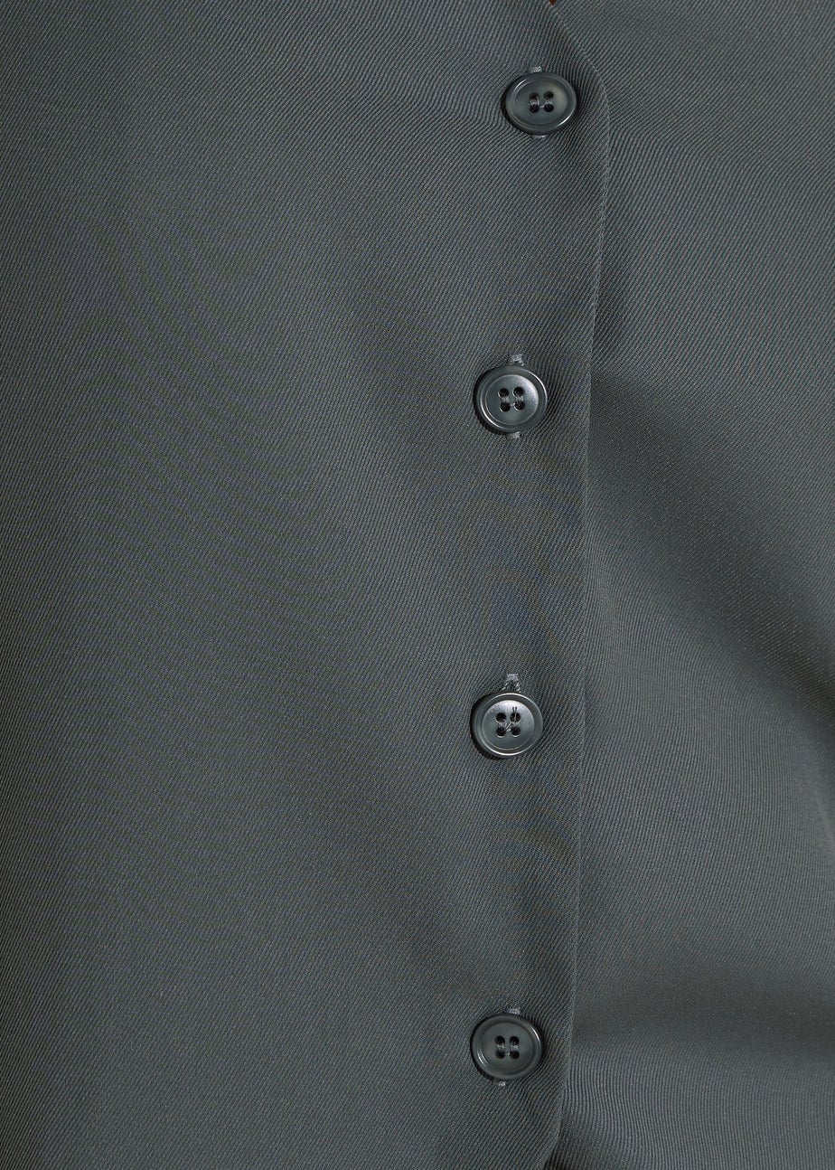 Long Tall Sally Grey Sleeveless Waistcoat Top