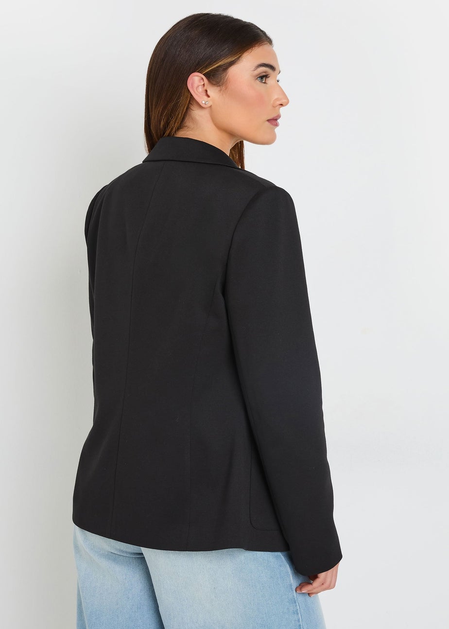 Long Tall Sally Black Tailored Button Blazer