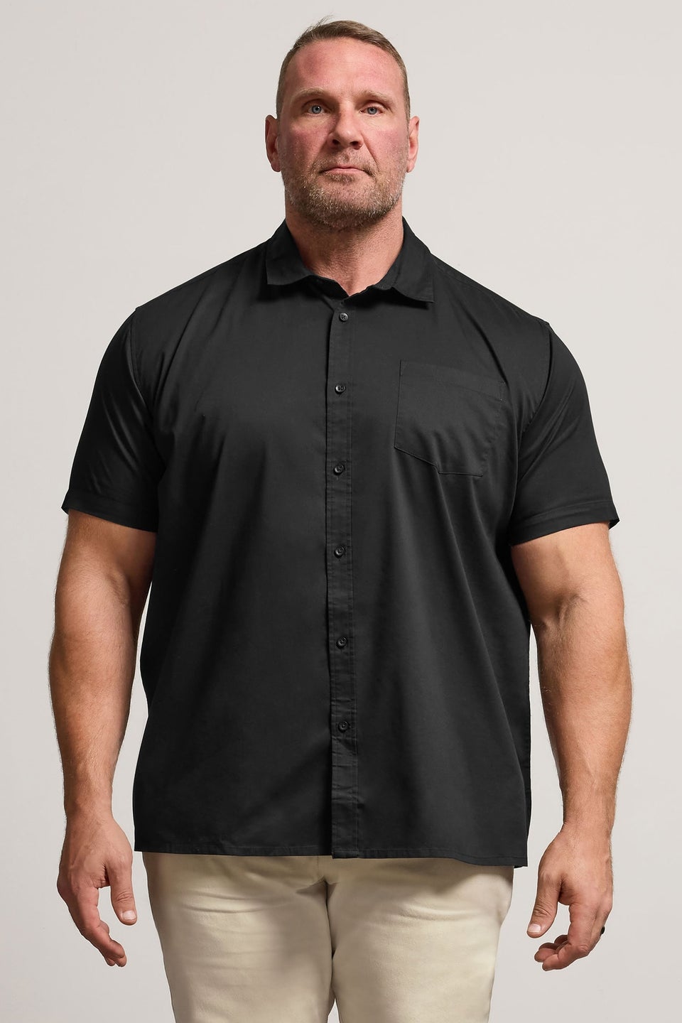 BadRhino Black Stretch Short Sleeve Shirt