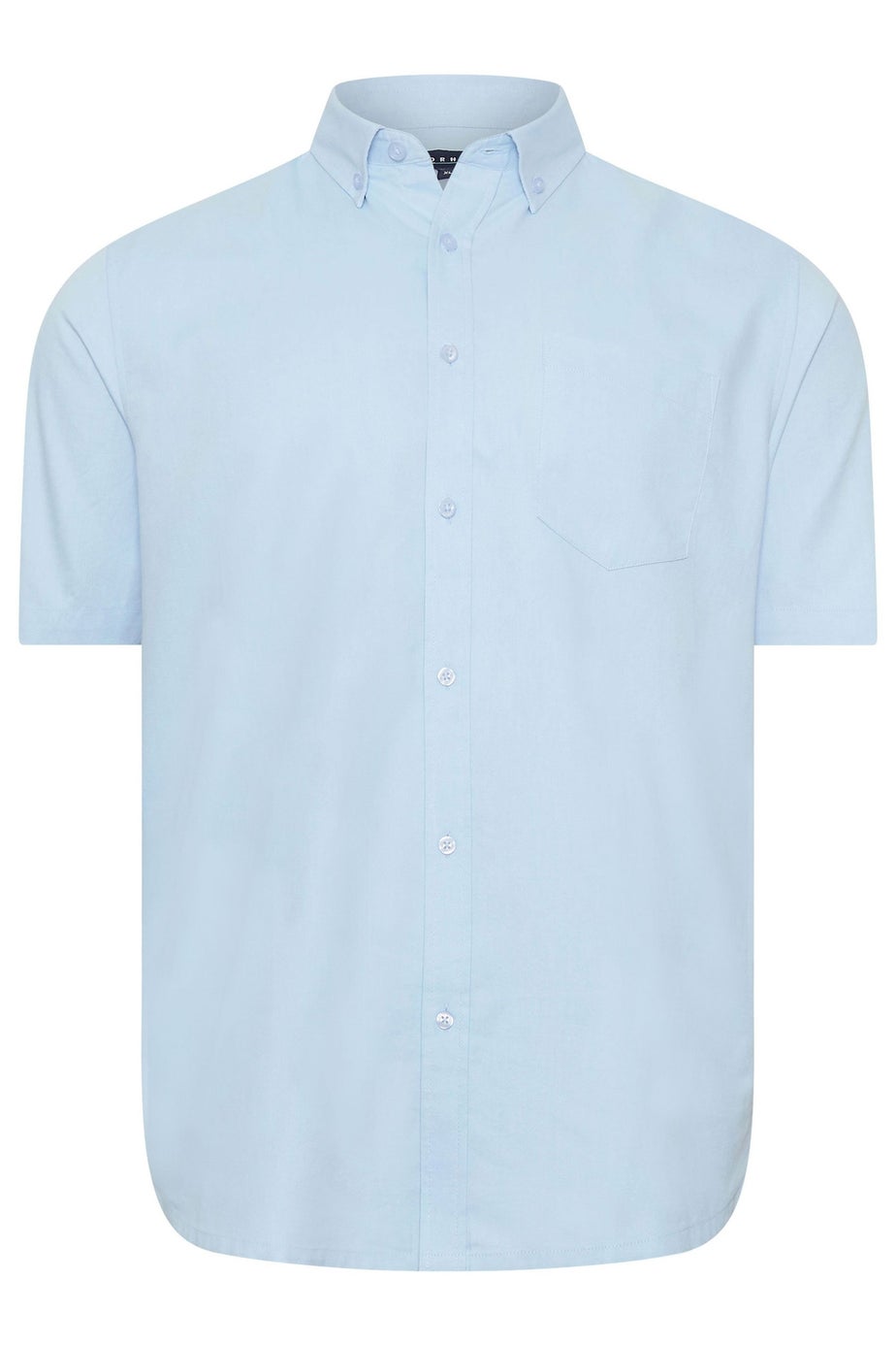 BadRhino Premium Light Blue Short Sleeve Oxford Cotton Shirt