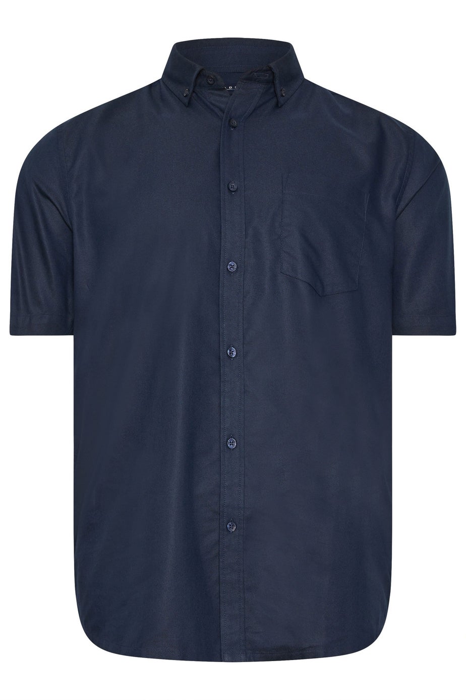 BadRhino Premium Navy Blue Short Sleeve Oxford Cotton Shirt