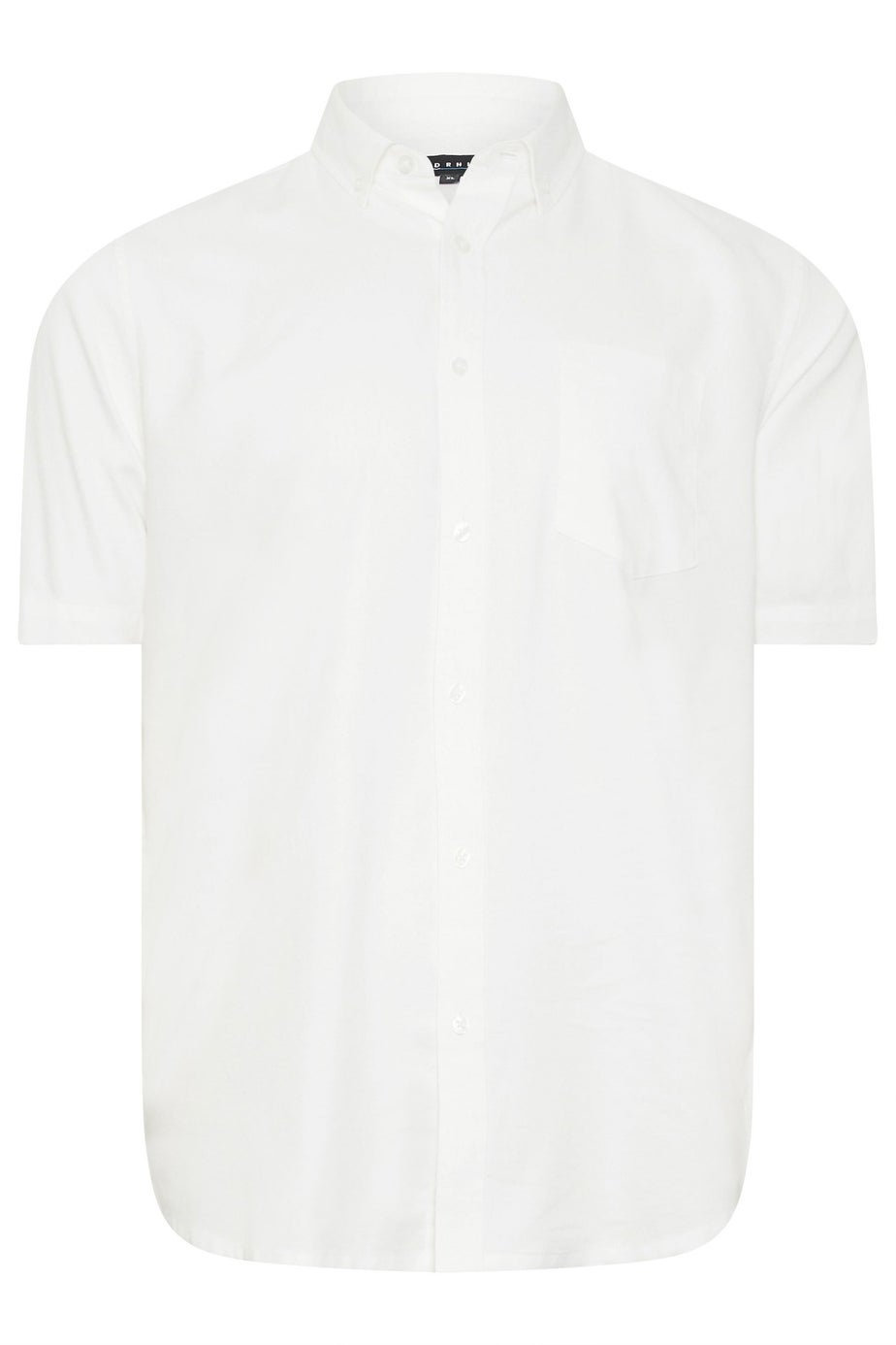 BadRhino Premium White Short Sleeve Oxford Cotton Shirt