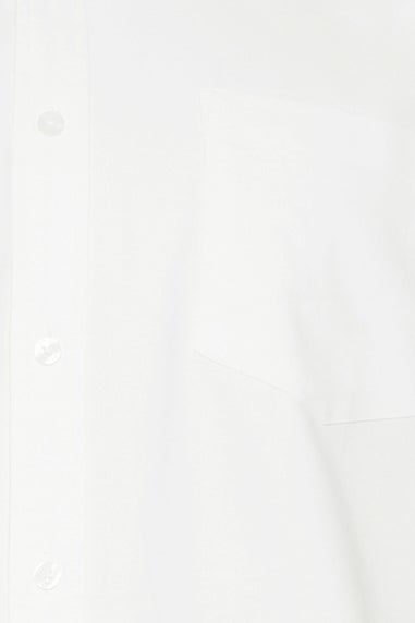 BadRhino Premium White Short Sleeve Oxford Cotton Shirt