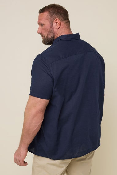 BadRhino Navy Blue Linen Shirt