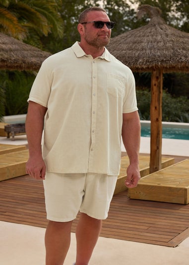 BadRhino Stone Brown Linen Shirt