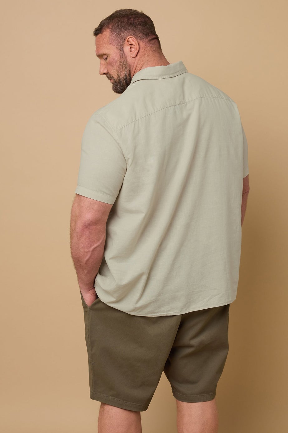 BadRhino Stone Brown Linen Shirt