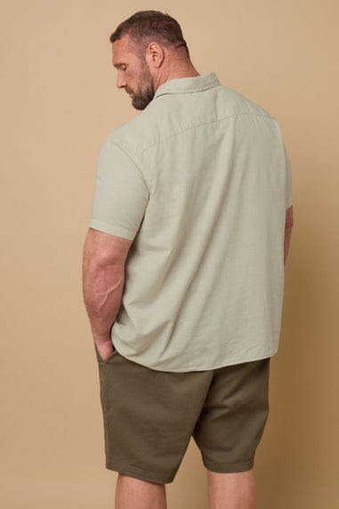 BadRhino Stone Brown Linen Shirt