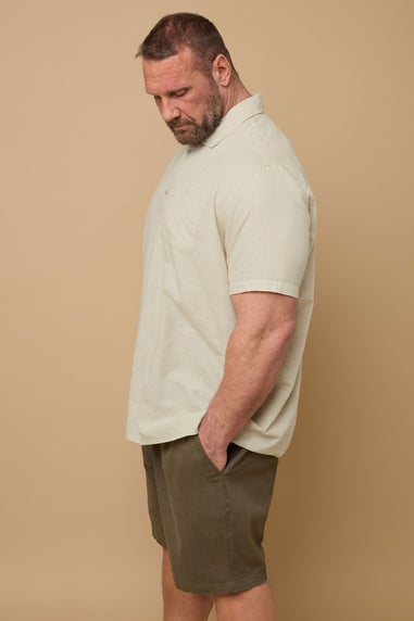 BadRhino Stone Brown Linen Shirt