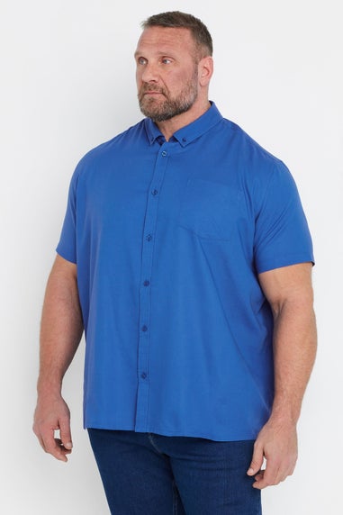 BadRhino Dark Blue Short Sleeve Oxford Shirt
