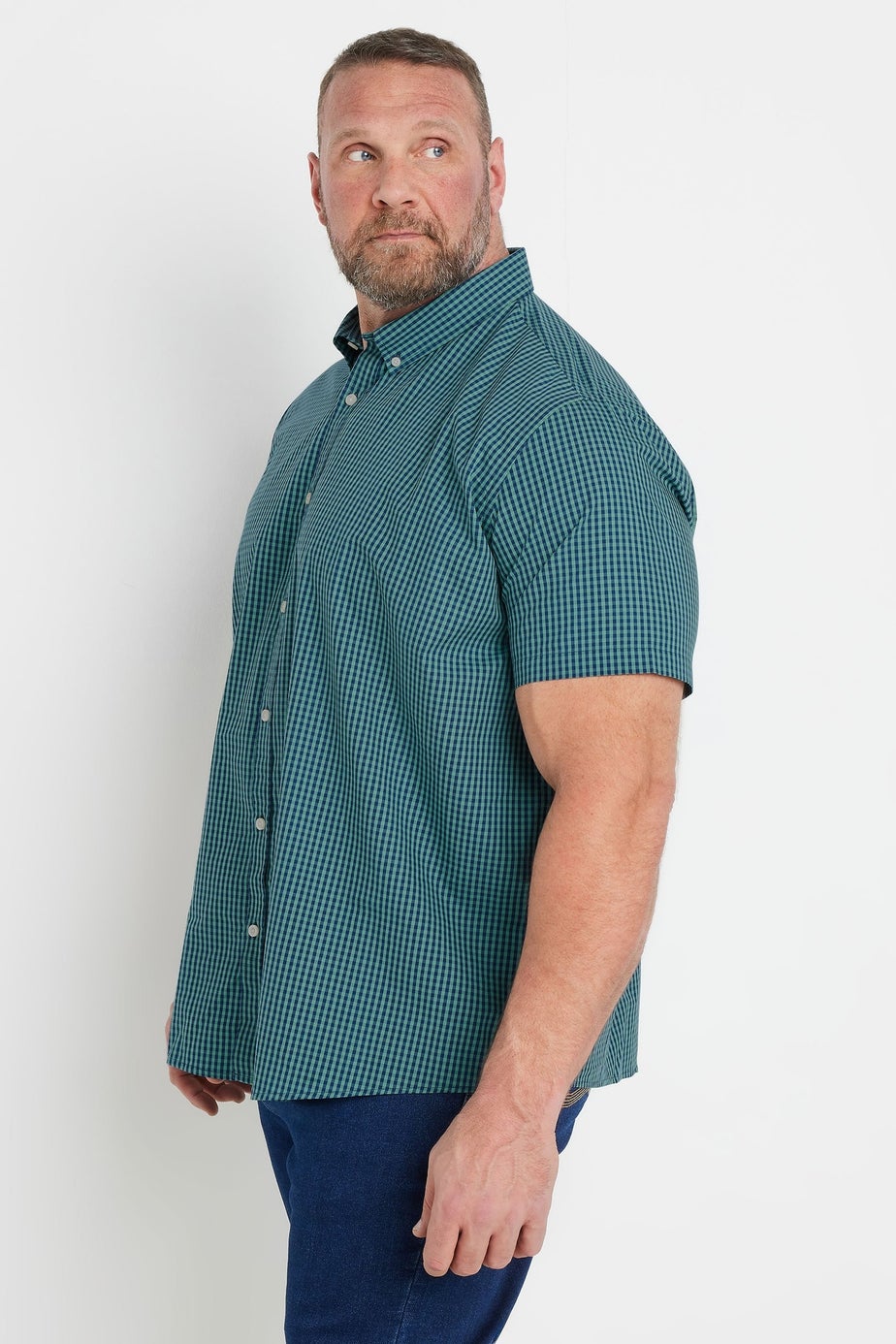 BadRhino Blue Gingham Check Shirt