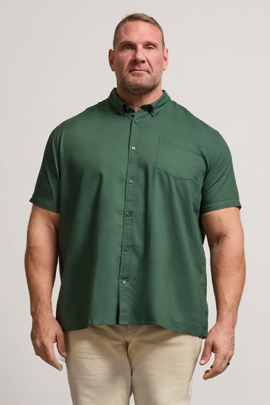 BadRhino Dark Green Short Sleeve Oxford Shirt