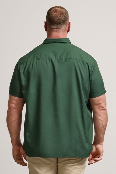 BadRhino Dark Green Short Sleeve Oxford Shirt