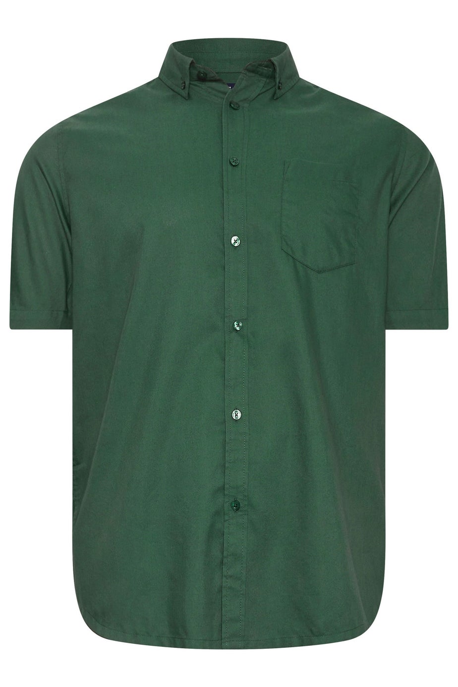 BadRhino Dark Green Short Sleeve Oxford Shirt