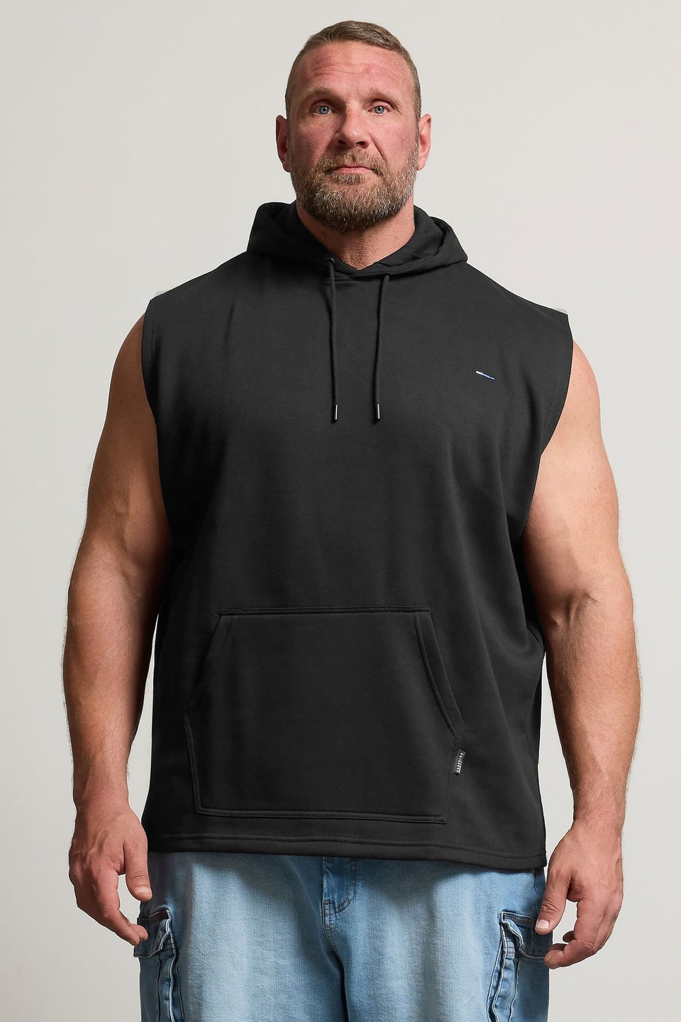 BadRhino Black Sleeveless Hoodie