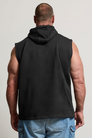 BadRhino Black Sleeveless Hoodie
