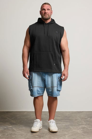 BadRhino Black Sleeveless Hoodie