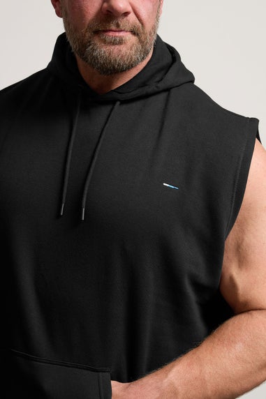 BadRhino Black Sleeveless Hoodie