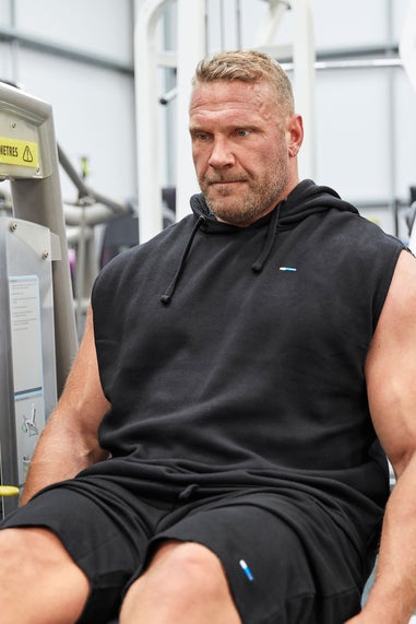 BadRhino Black Sleeveless Hoodie