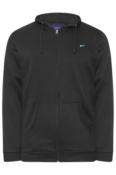 BadRhino Black Essential Zip Through Hoodie