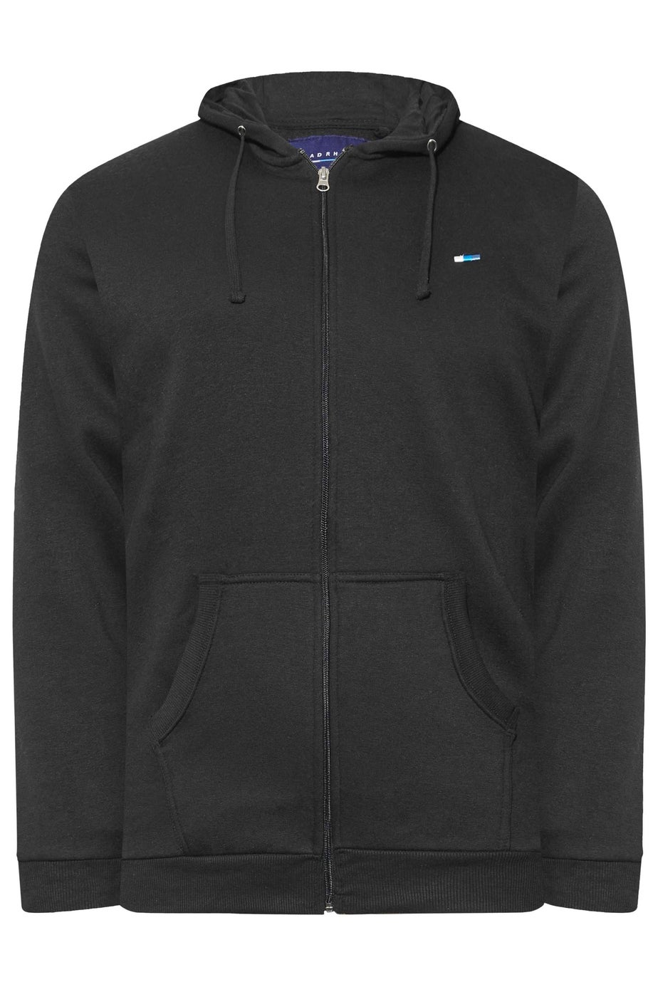 BadRhino Black Essential Zip Through Hoodie