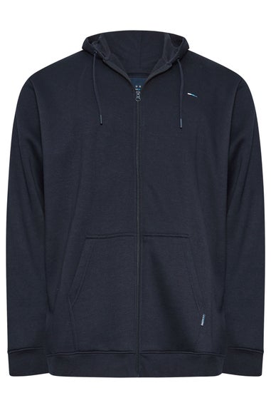 BadRhino Navy Blue Zip Through Hoodie