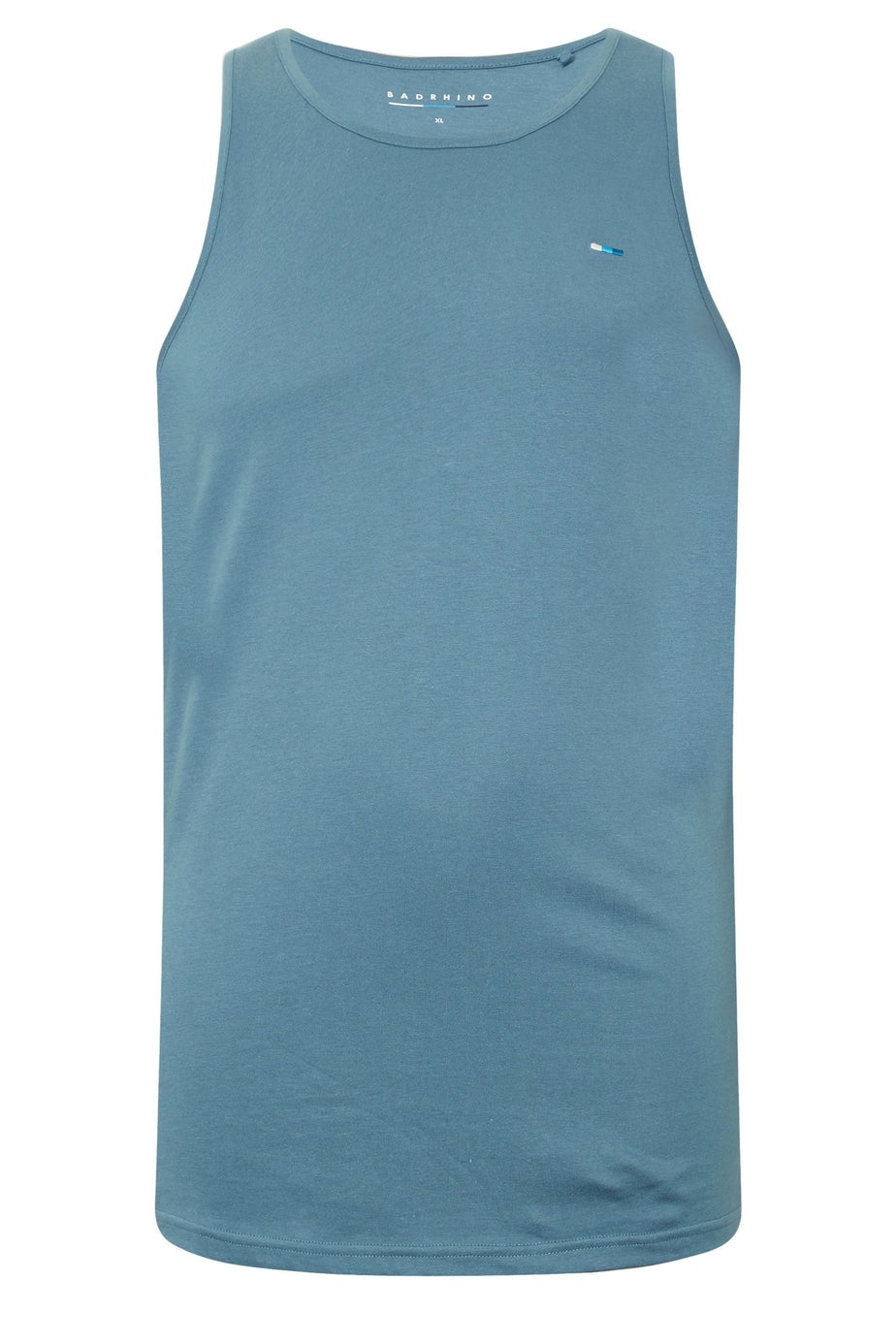 BadRhino 3 Pack Blue Plain Vest Tops