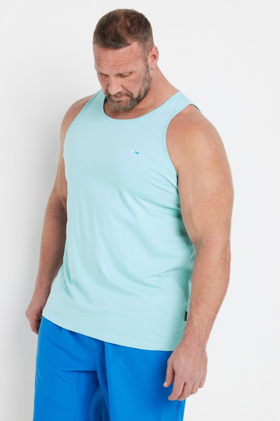 BadRhino 3 Pack Light Blue & Orange Vest Tops