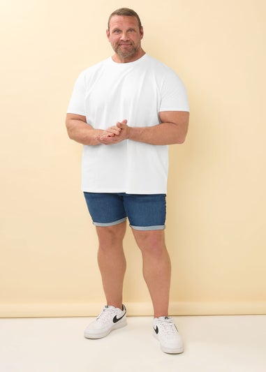 BadRhino White Textured T-Shirt