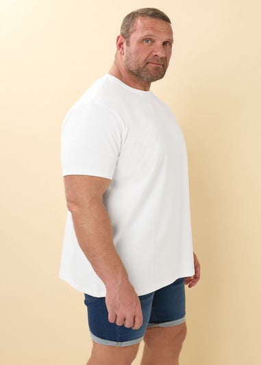 BadRhino White Textured T-Shirt