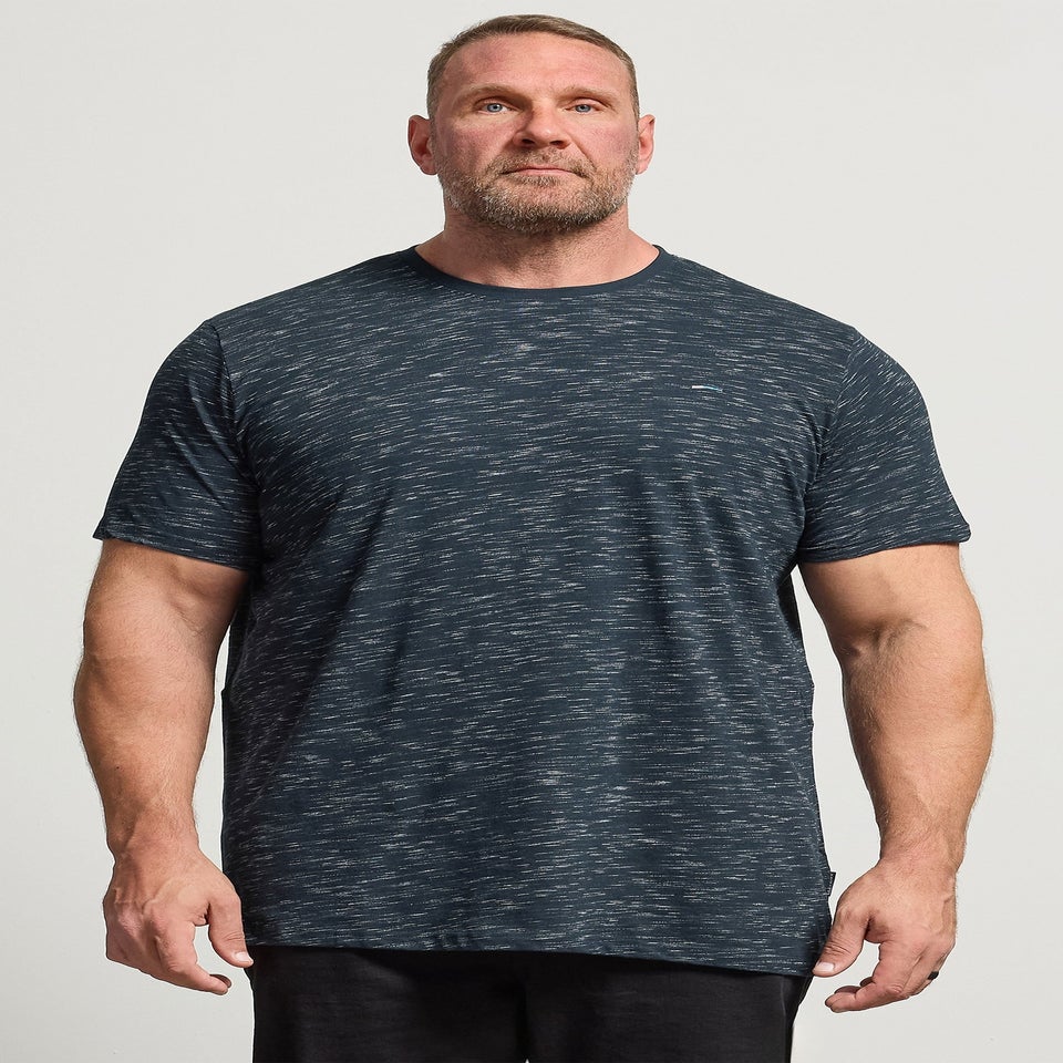 BadRhino Navy Blue Injected Slub T-Shirt