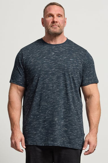 BadRhino Navy Blue Injected Slub T-Shirt