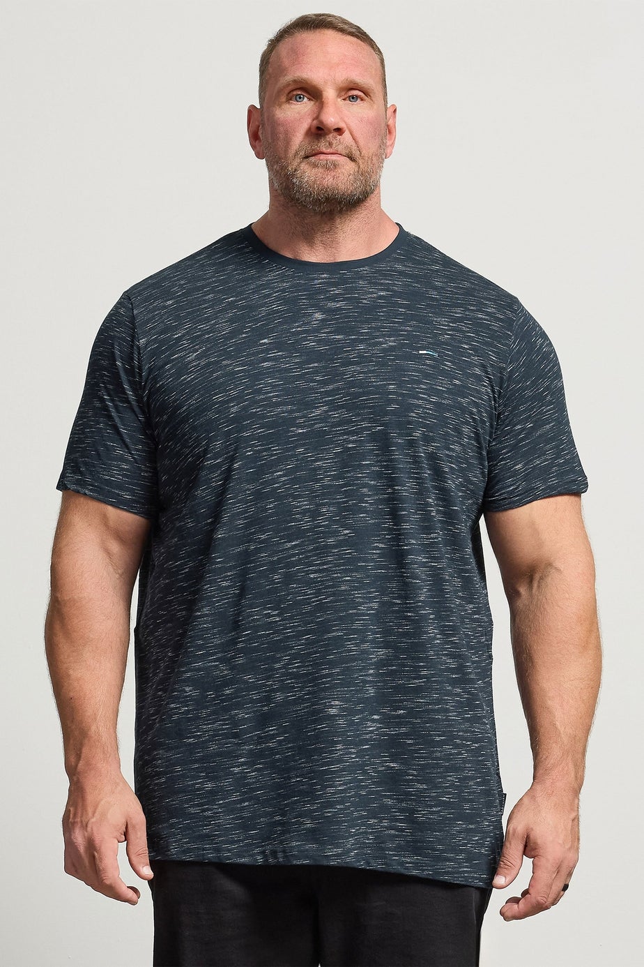 BadRhino Navy Blue Injected Slub T-Shirt