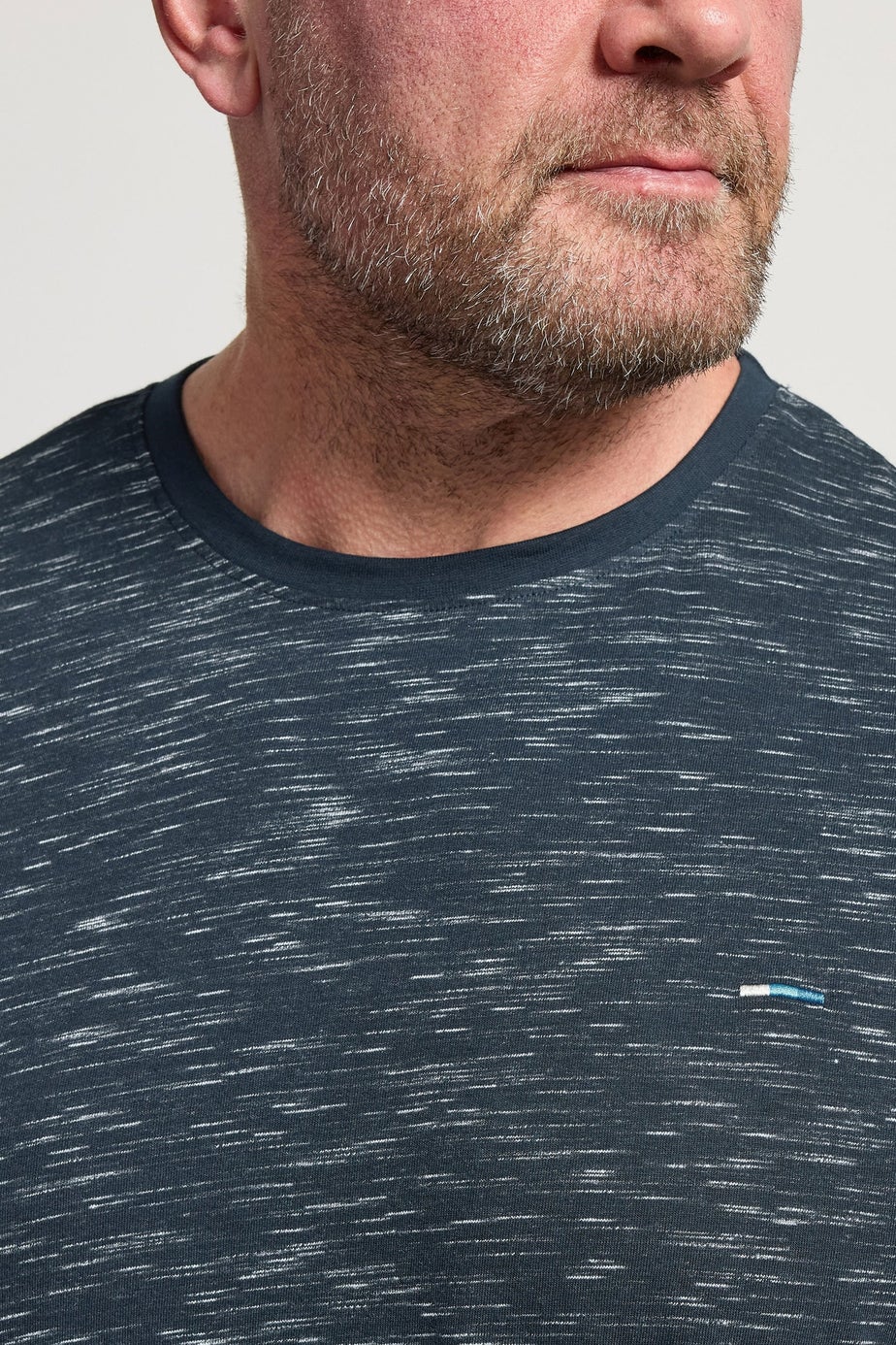 BadRhino Navy Blue Injected Slub T-Shirt