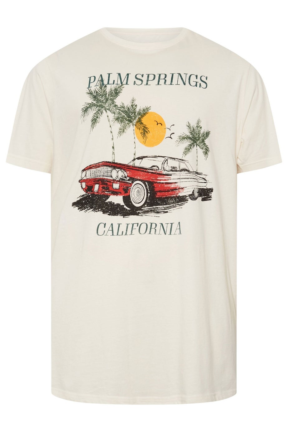 Badrhino White Palm Springs Graphic T-Shirt