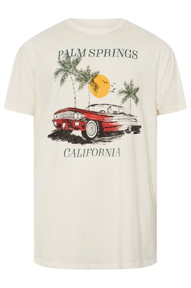 Badrhino White Palm Springs Graphic T-Shirt