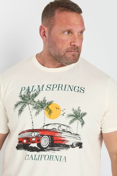 Badrhino White Palm Springs Graphic T-Shirt