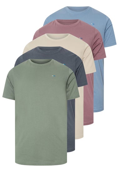 BadRhino 5 Pack Green & Purple Core T-Shirts