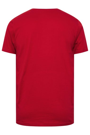 BadRhino Red Jeep Graphic Print T-Shirt