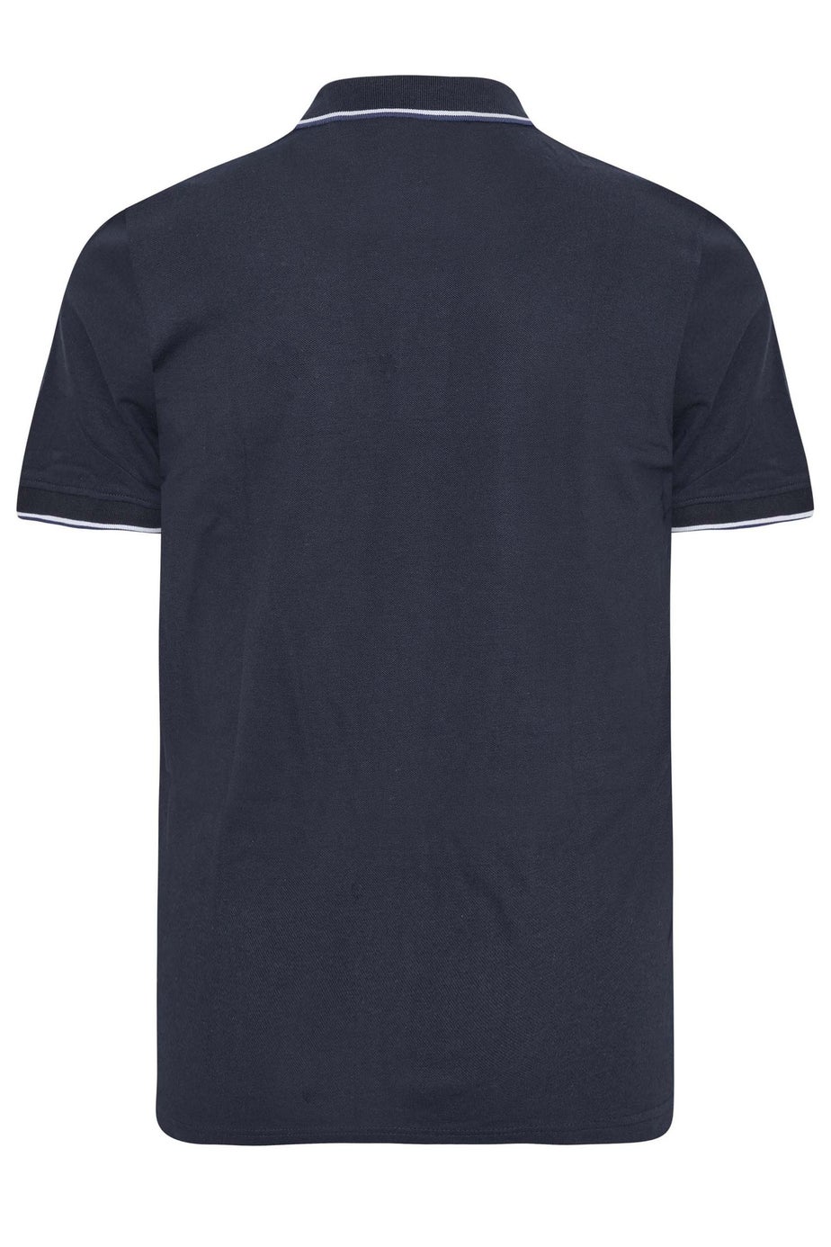 BadRhino Navy Blue Tipped Core Polo Shirt