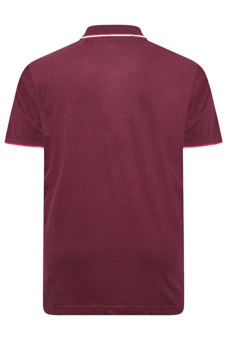 BadRhino Windsor Wine Red Tipped Red Polo Shirt
