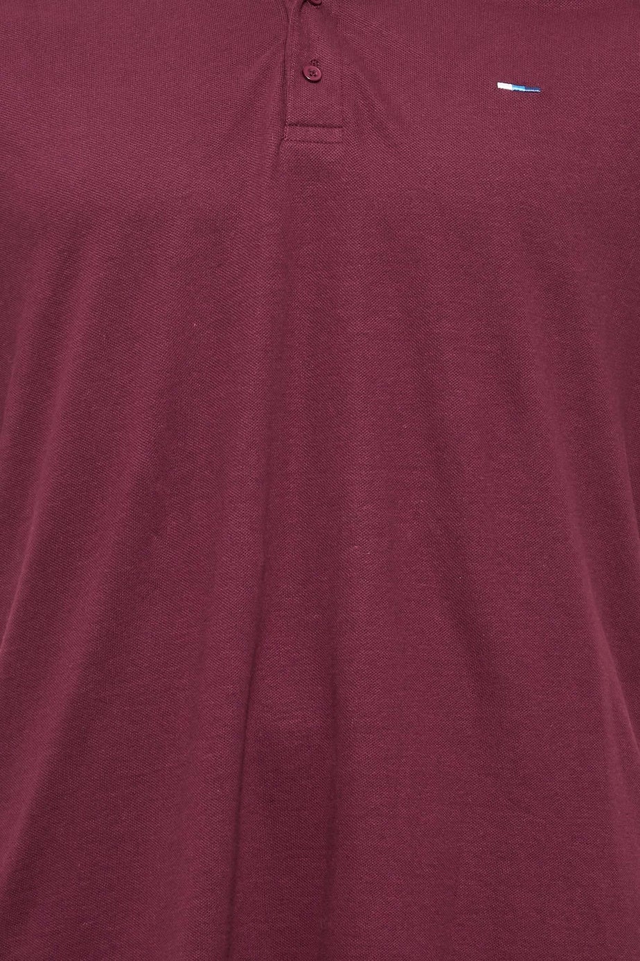 BadRhino Windsor Wine Red Tipped Red Polo Shirt