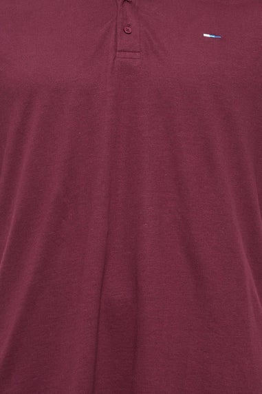 BadRhino Windsor Wine Red Tipped Red Polo Shirt