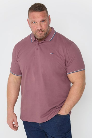 BadRhino 3 Pack Green & Blue Tipped Polo Shirt