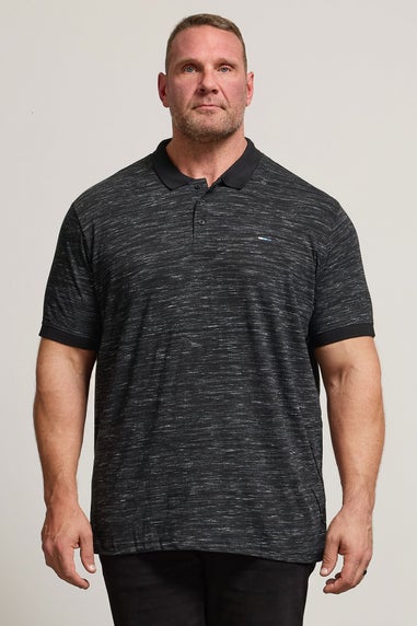 BadRhino Black Slub Polo Shirt