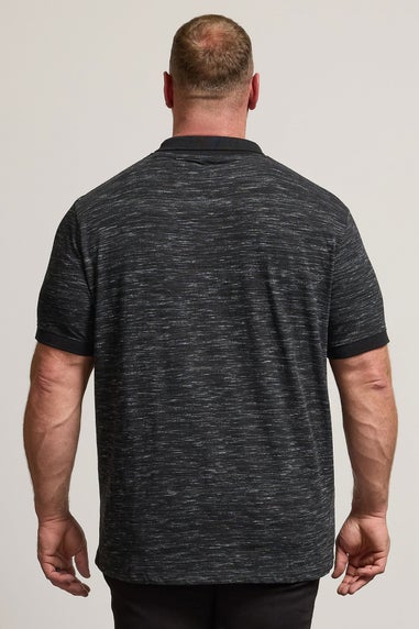 BadRhino Black Slub Polo Shirt